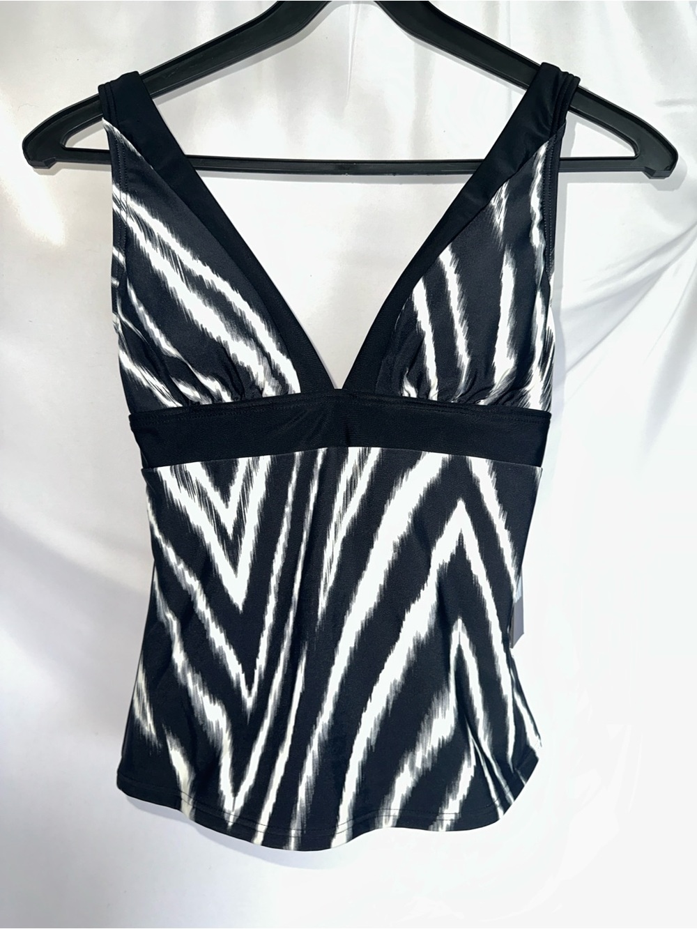 Zebra Print Tankini Top